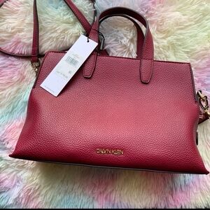 Calvin Klein Burgundy Satchel
